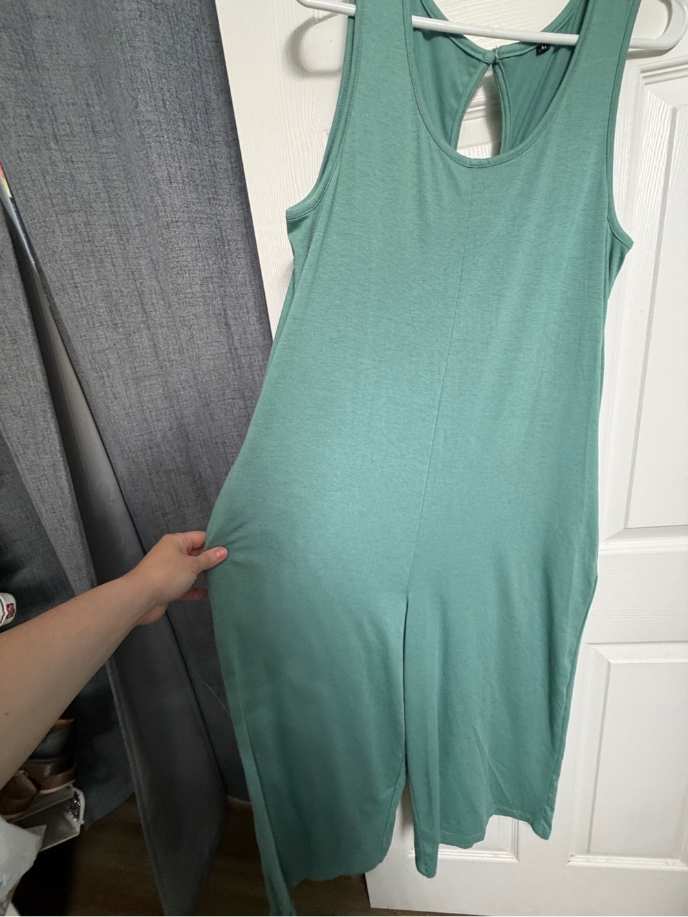 Sleeveless teal Jumpsuit